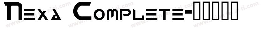 Nexa Complete字体转换